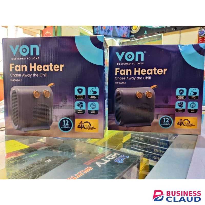 VON VHF202MLK Fan Heater, 2000W