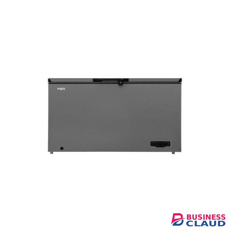 VON 505 Liters Extra Large Capacity, Fully Tropicalized ,Fast Freezer With Front Defrost Silver