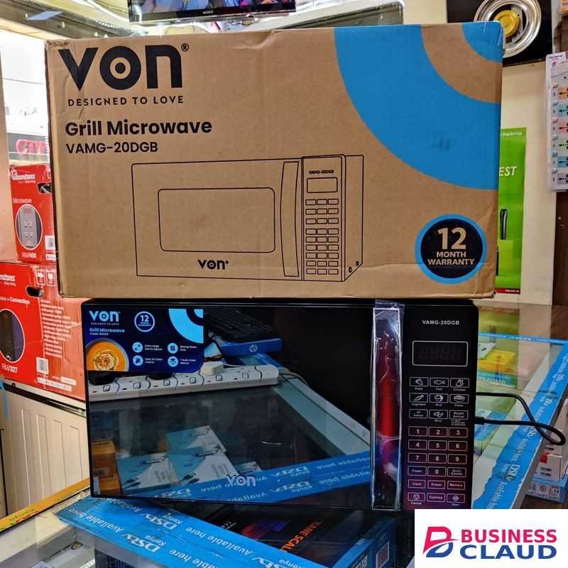 VON A Grill Microwave – 20 Litres (VAMG-20DGB)