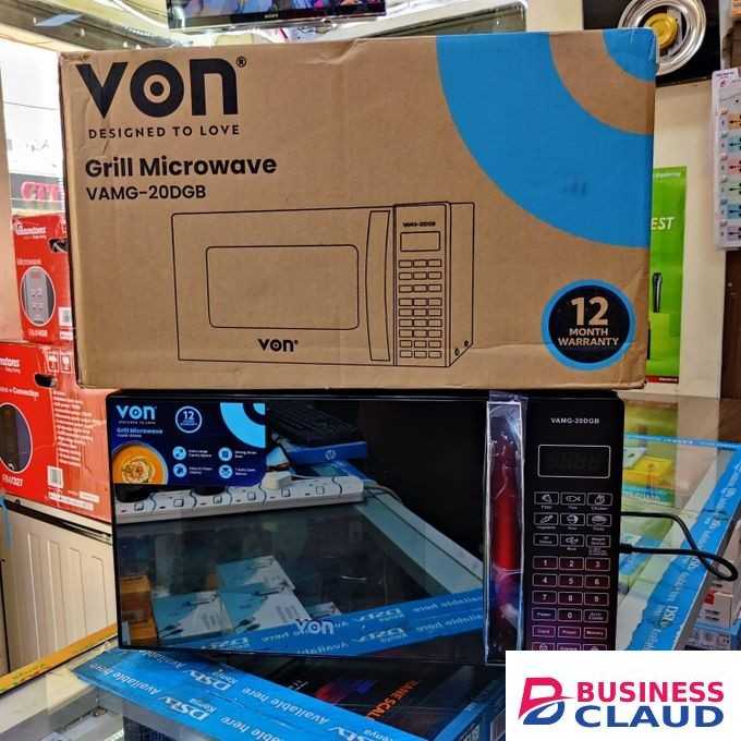 VON A Grill Microwave – 20 Litres (VAMG-20DGB)