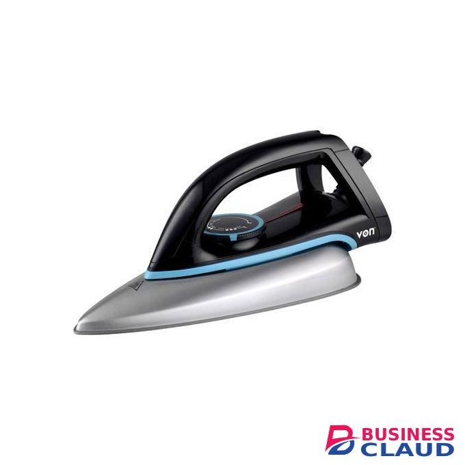 VON VSID12BSK Dry Iron Teflon Plate, 1000W - Black