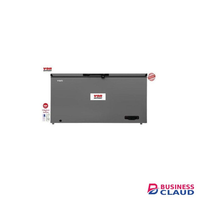 VON 505L Chest Freezer Total Capacity, Fully Tropicalized, Fast Freezer With Front Defrost Drainage WITH FREE GIFTS