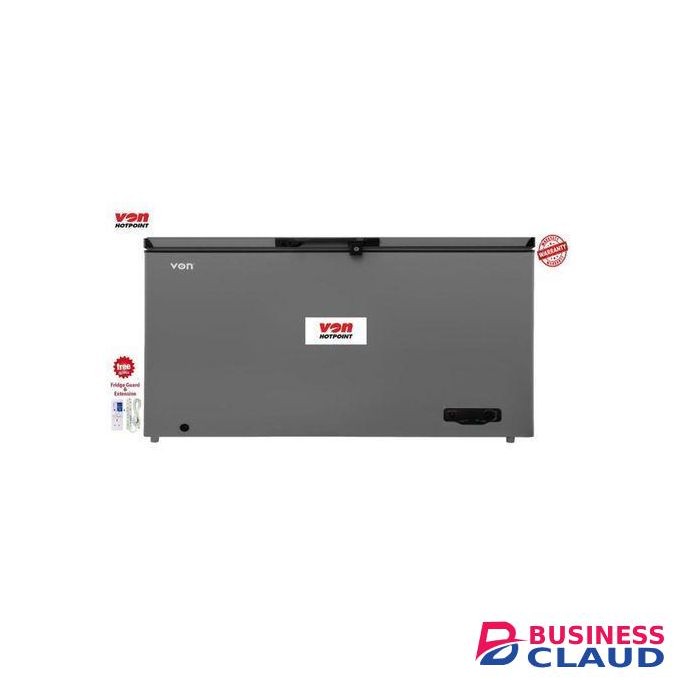 VON 505L Chest Freezer Total Capacity, Fully Tropicalized, Fast Freezer With Front Defrost Drainage WITH FREE GIFTS
