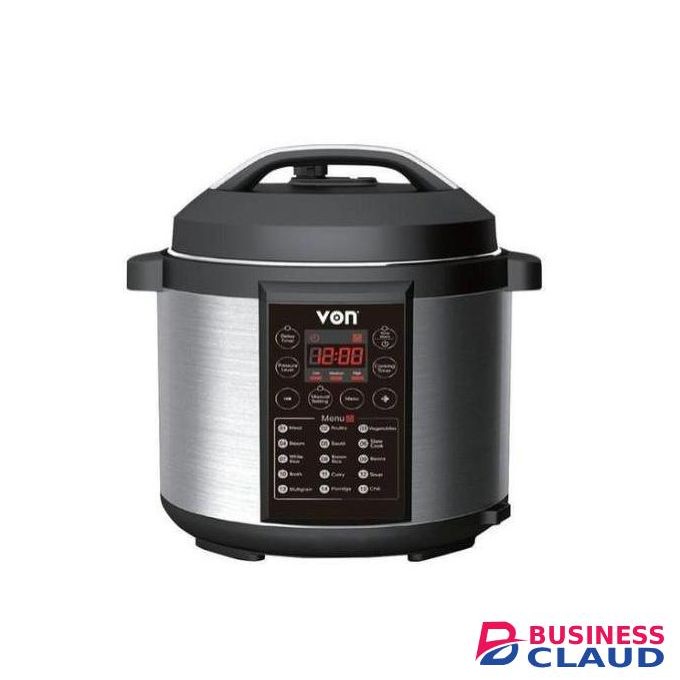 VON VSCP60MMX Electric Pressure Cooker 6L – 1000W Multi-Function Smart Cooker (1 Year Warranty)