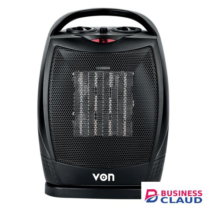 VON Fan Heater –with 2 heat settings 900W/1800W,Wide angle oscillation 1 YEAR WARRANTY