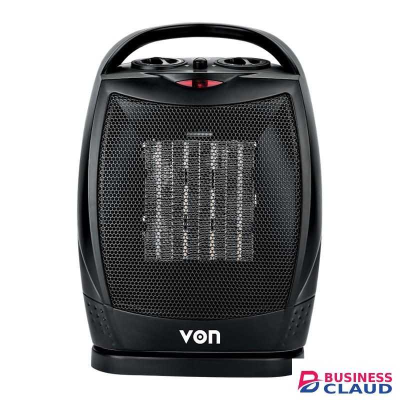 VON Fan Heater –with 2 heat settings 900W/1800W,Wide angle oscillation 1 YEAR WARRANTY