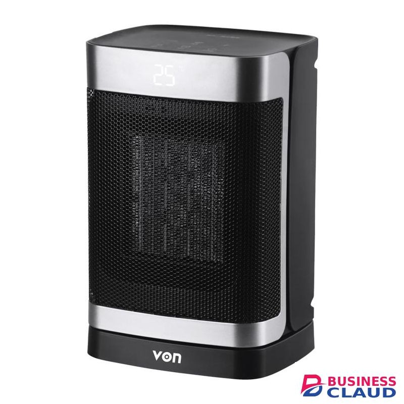 VON Ceramic Heater – 1500W with 2 settings 1100W/1500W Wide spread oscillation-1 YEAR WARRANTY