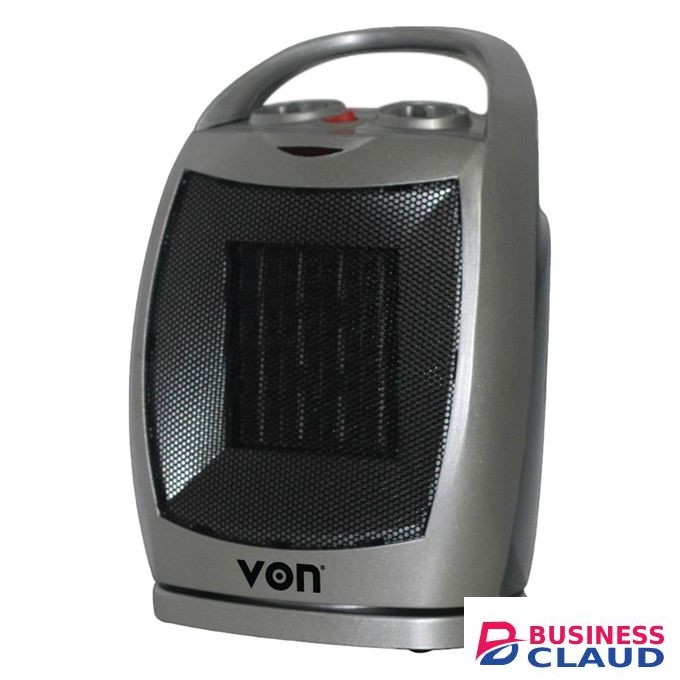 VON Ceramic Heater with 2 settings 750W/1500W, 4 levels - 1500W 1 YEAR WARRANTY