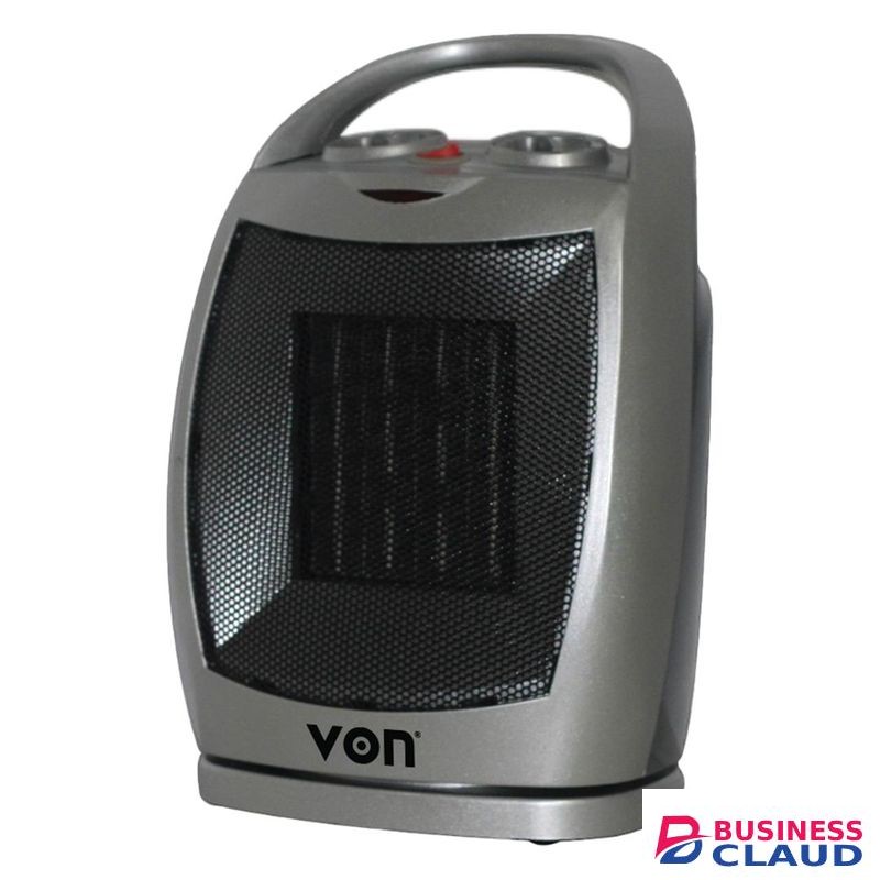 VON Ceramic Heater with 2 settings 750W/1500W, 4 levels - 1500W 1 YEAR WARRANTY