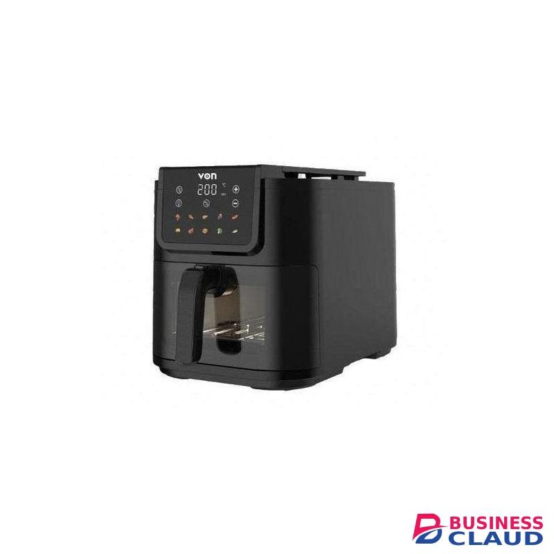 VON 8L Slim Digital Air Fryer – Oil-Less Touch Screen Air Fryer with Large Capacity