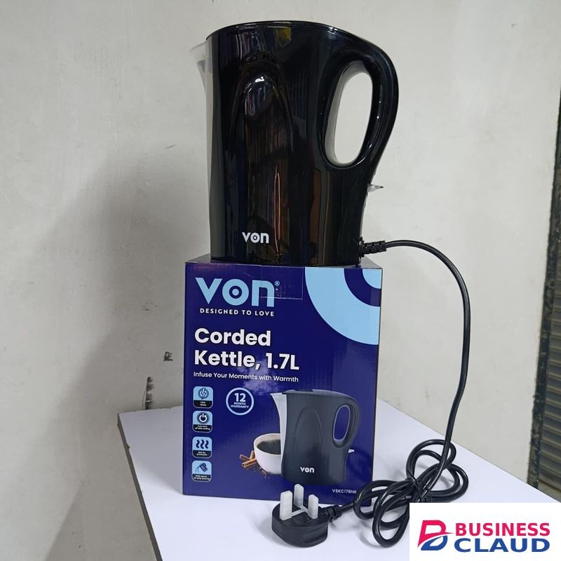 VON 1.7L Upright Corded Electric Kettle