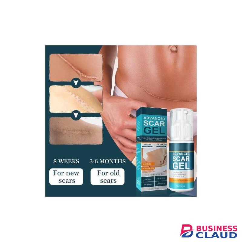 Advanced Scar Gel, Scar Removal for Surgical Scars, Acne Scar Removal Cream, Natural Scar Repair Gel for Post-Operative Scars, Caesarean Sections, Stretch Marks, Burns