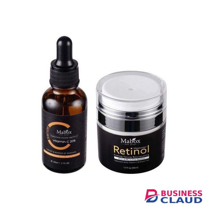 Mabox Vitamin C Serum + Retinol Moisturizer Cream