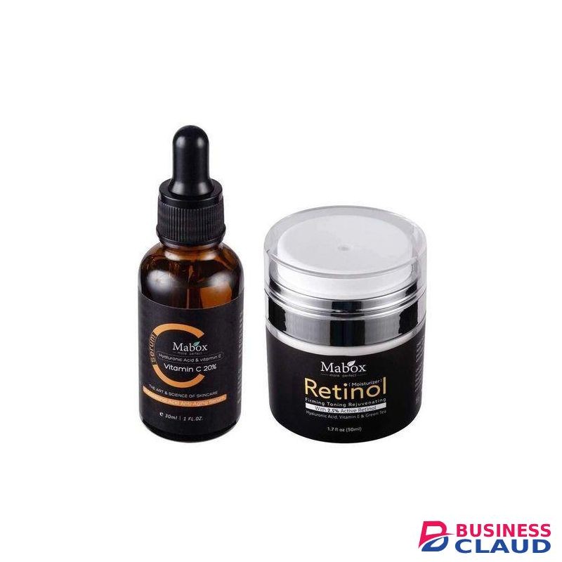 Mabox Vitamin C Serum + Retinol Moisturizer Cream