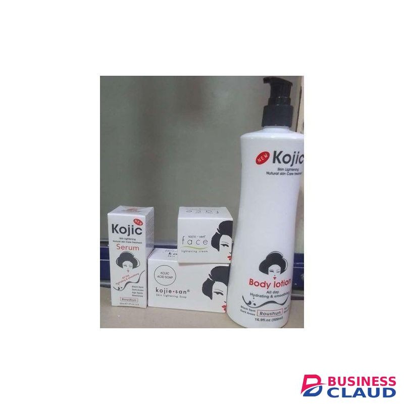 Roushun Kojic Skin Lightening Kojic Lotion, Cream, Serum And Soap.