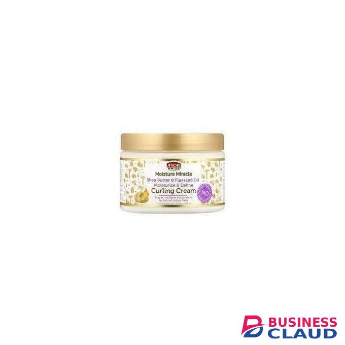 AFRICAN PRIDE Moisture Miracle Shea Butter & Flaxseed Oil Moisturise And Define Curling Cream.