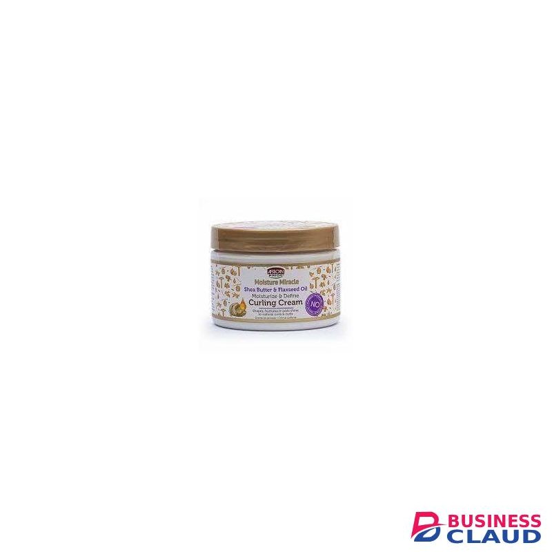 AFRICAN PRIDE Moisture Miracle Shea Butter & Flaxseed Oil Moisturise And Define Curling Cream.