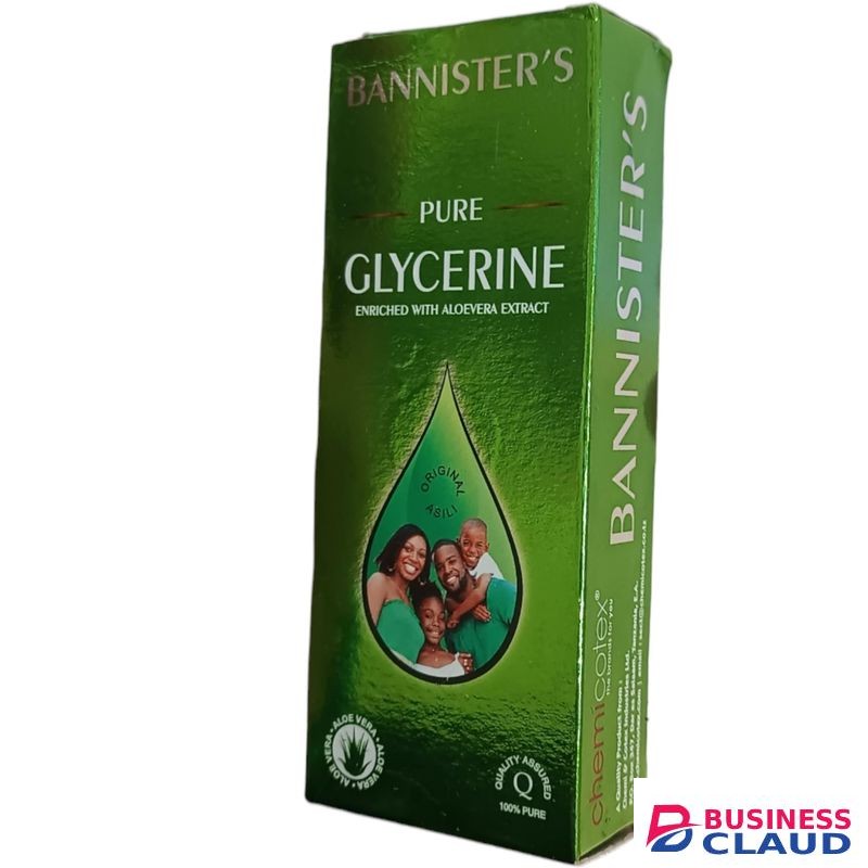 BANNISTER'S PURE GLYCERINE Enriched With Aloe Vera Extract MOISTURIZING SMOOTHENING