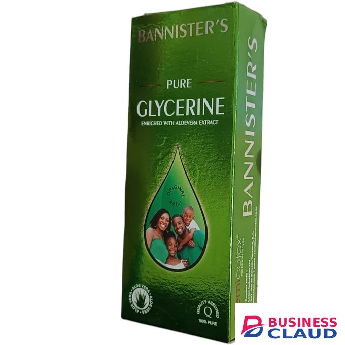 BANNISTER'S PURE GLYCERINE Enriched With Aloe Vera Extract MOISTURIZING SMOOTHENING