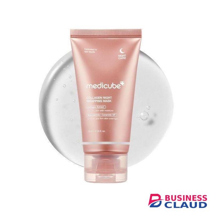 Medicube Collagen Night Wrapping Mask with Niacinamide. Smooths, Firms, Moisturizes