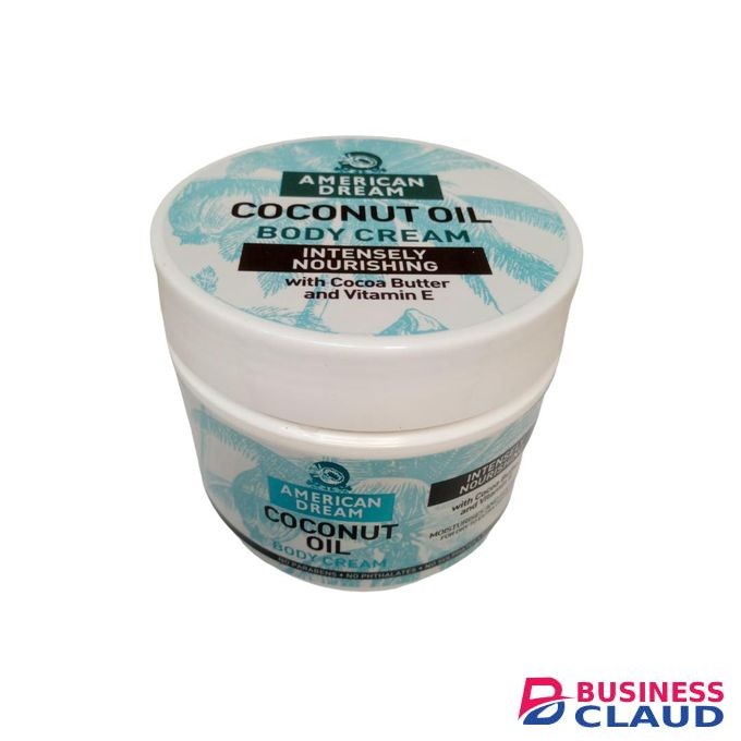 American Dream Coconut oil body cream with coconut oil with vitamin E for stretch mark and skin smoothinening