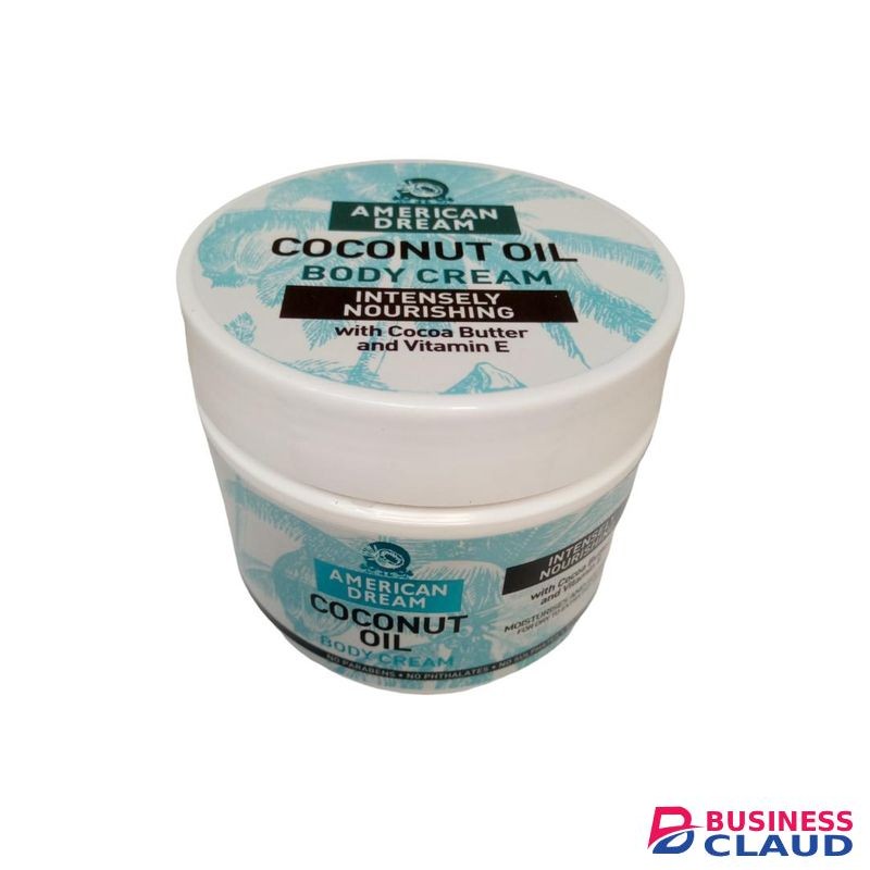American Dream Coconut oil body cream with coconut oil with vitamin E for stretch mark and skin smoothinening