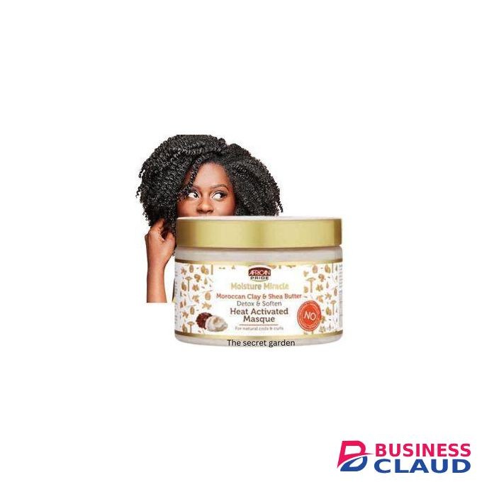 The African Collection Miracle Shea Butter & Flaxseed Oil Moisturiser And Define Curling Cream.
