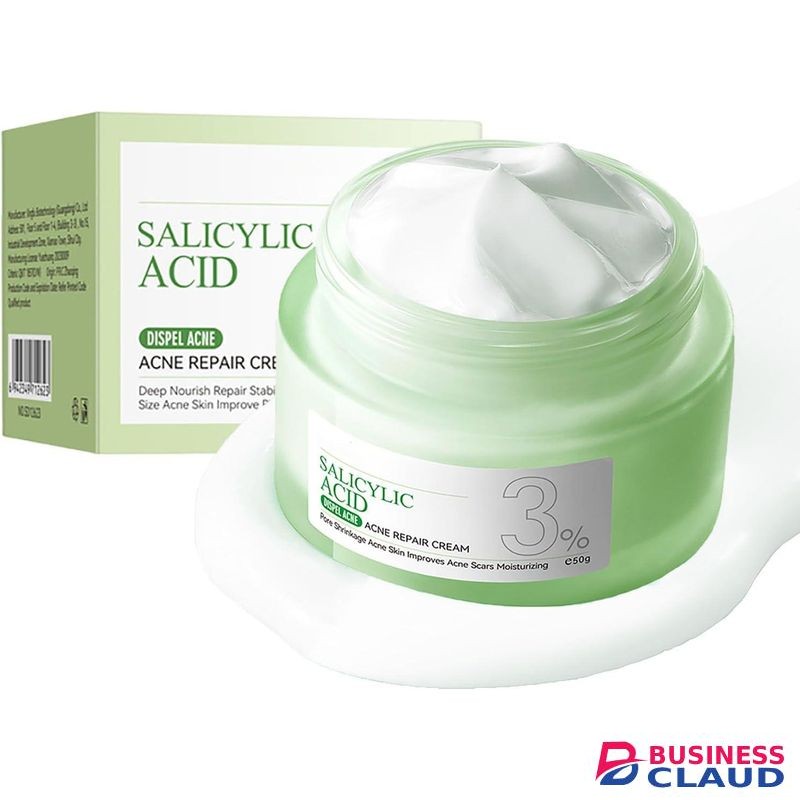 SADOER Salicylic Acid Acne Cream - 3% BHA Spot Cream For Acne - Blackhead Remover - Dark Spot Remover For Face - Scar Removal Cream - Moisturizing Face Cream