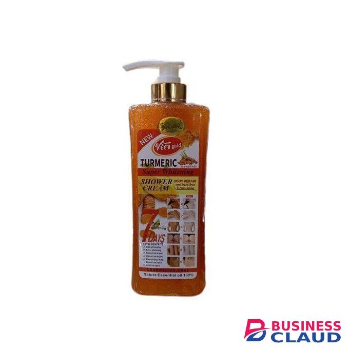 VEET GOLD TURMERIC SHOWER GEL CREAMExfoliates, Cleans, Removes Dark Knuckles & Black Spots & Smooths-1000ML