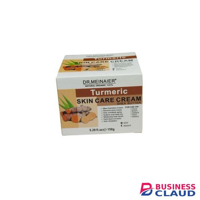DR MEINAIER TURMERIC & SHEA BUTTER Skin Care Face, Hand, Body, Knee & Feet Cream. Hydrates, Removes Acne Marks, Hyperpigmentations, Wrinkles, Dark Spots, Softens, Heal Dry Skin, Slows Aging & Lightens