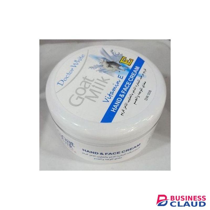 Doctor White Goat Milk With Vitamin E, Hand & Face Cream, 300g