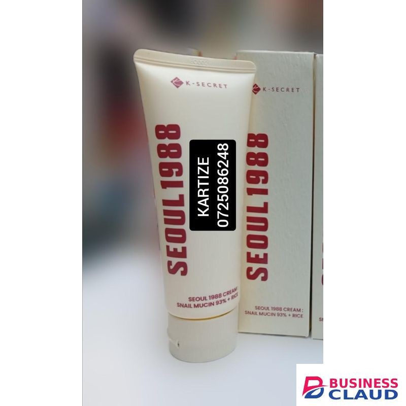 Seoul Best K-SECRET 1988 Cream with Snail Mucin 93% + Rice. Deeply Moisturizes, Brightens, Soothes Acne, Redness, Irritation, Promote collagen Production, Smooths, Softens, Firms, Clears Pigmentations & Wrinkles, Is anti-Aging & Improve elasticity.