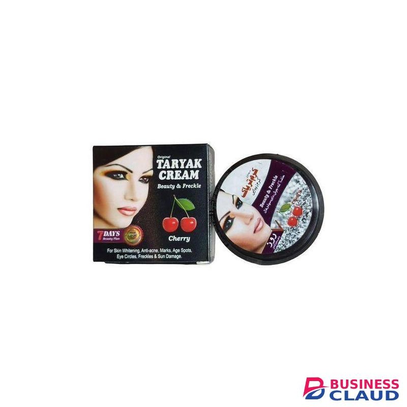 TARYAK Beauty & Freckle Face Cream with Cherry. Treats Acne, Fades Marks, Age Spots, Eye Circles, Freckles, Prevent Sun Damage, Moisturizes, Smooths, Evens & Softens.It is formulated with Cherry, licorice, almond & milks, making you beautiful.