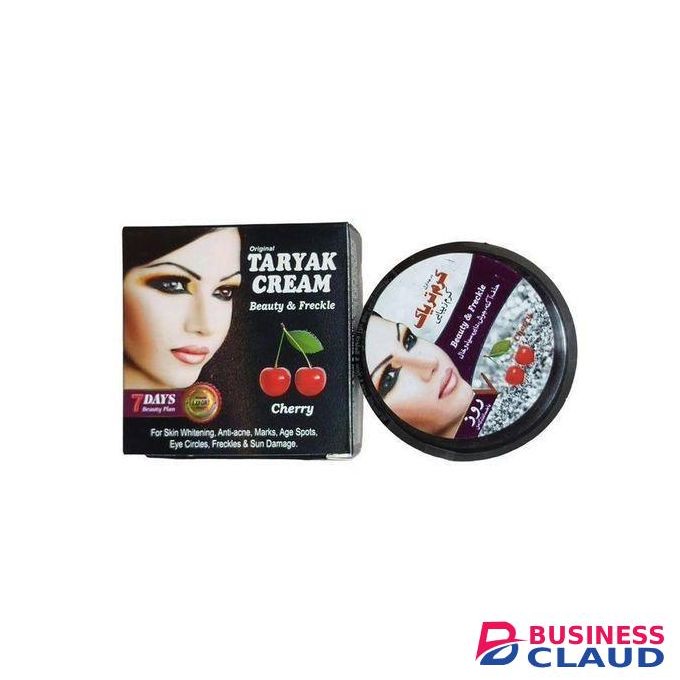 TARYAK Beauty & Freckle Face Cream with Cherry. Treats Acne, Fades Marks, Age Spots, Eye Circles, Freckles, Prevent Sun Damage, Moisturizes, Smooths, Evens & Softens.It is formulated with Cherry, licorice, almond & milks, making you beautiful.