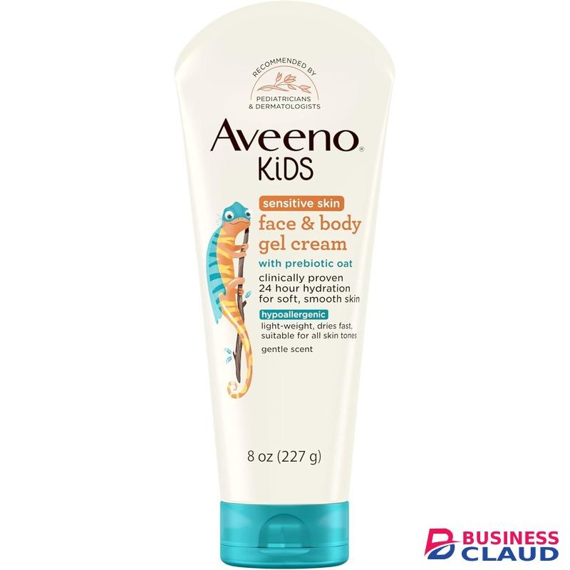 Aveeno Kids Face and Body Gel Cream Lotion for Sensitive Skin