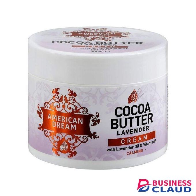 American Dream Cocoa Butter Lavender Cream With Lavender Oil & Vitamin E
