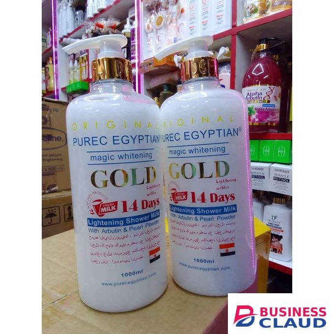 Pure Egyptian Gold magic whitening shower milk with arbutin and pearl powder _1000ml