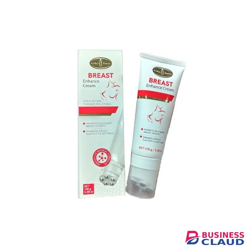 Aichun Beauty Breast Enhance Cream with Massage Roller Ball - 100g