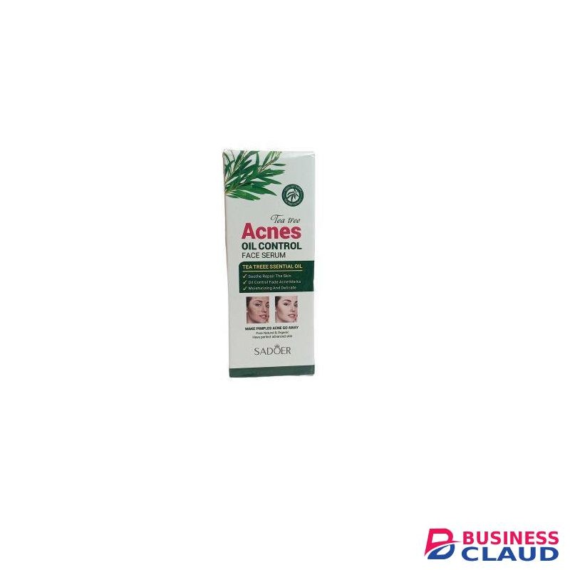 SADOER ACNES Oil Control Face Serum with Tea Tree Extract. Removes PIMPLES, ACNE, Fades ACNE Marks & Moisturizes