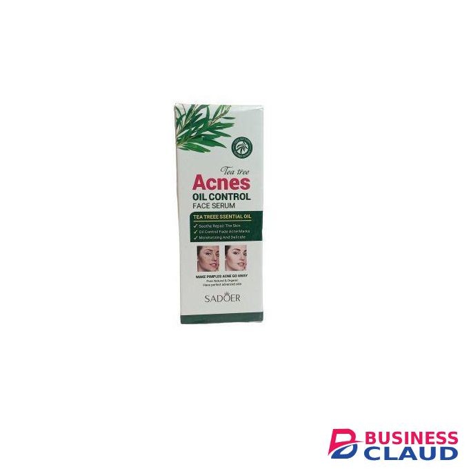 SADOER ACNES Oil Control Face Serum with Tea Tree Extract. Removes PIMPLES, ACNE, Fades ACNE Marks & Moisturizes