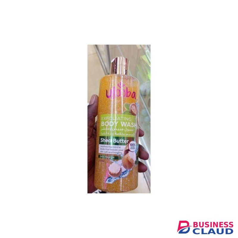 Ujooba Exfoliating body wash shea butter-500ml.