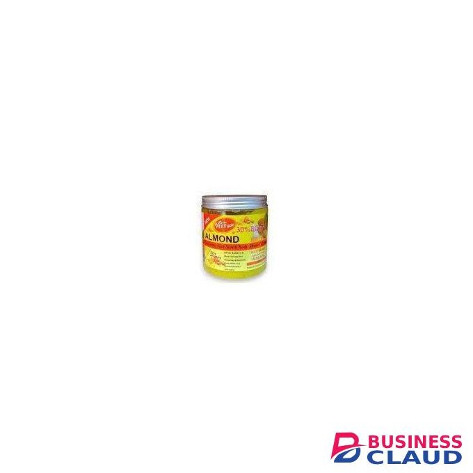 VEET GOLD Almond whitening salt scrub body shower cream.