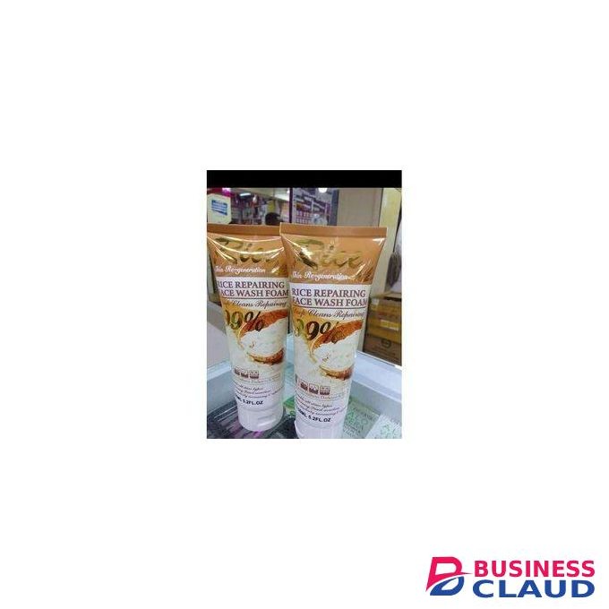 Fruit Of The Wokali Rice Skin Re-generation 99% Skin Repairing Face Wash Foam.