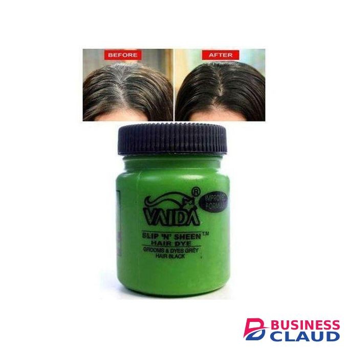 Vaida Grey Hair Black - Slip 'N' Sheen Hair Dye Pomade