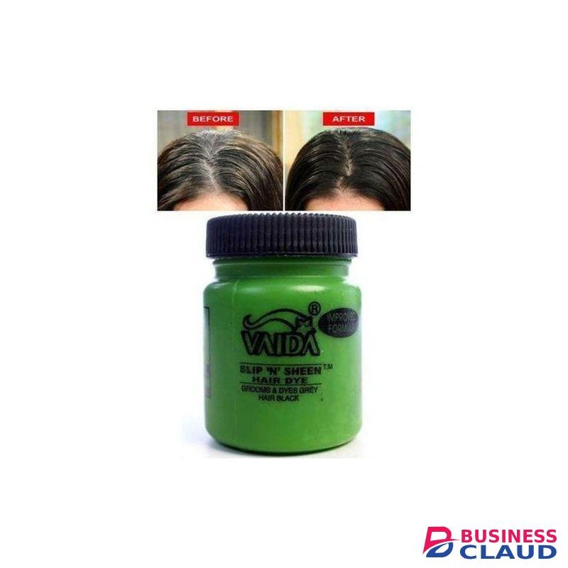 Vaida Grey Hair Black - Slip 'N' Sheen Hair Dye Pomade