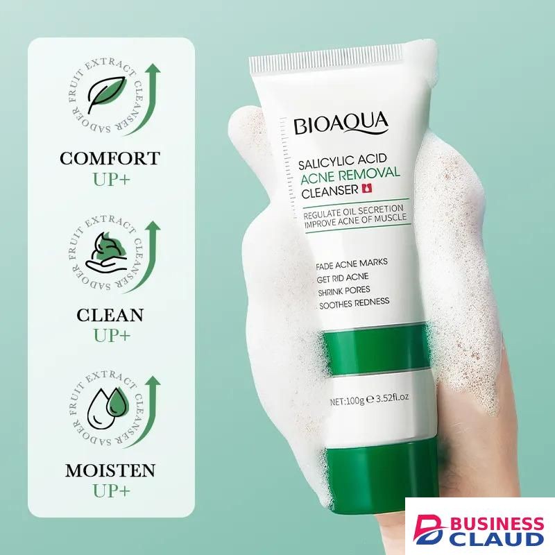 Bioaoua Salicylic Acid, Acne Removal Cleanser, Shrink Pores