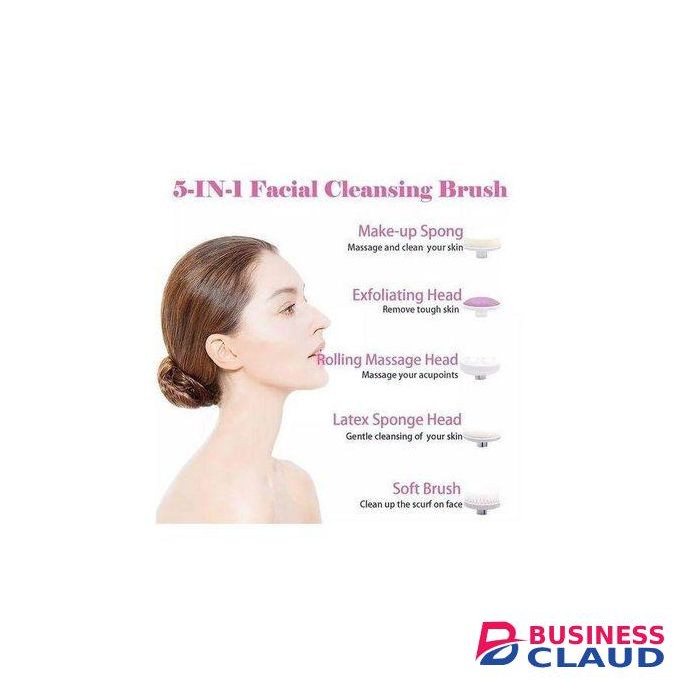 5-in-1 Facial Skin Care Massager Face Scrubber Cleaner