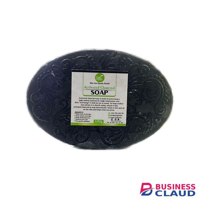 Dvee Organics Activated Charcoal Soap - Detoxifying Oily Skin Soap