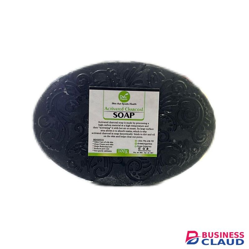 Dvee Organics Activated Charcoal Soap - Detoxifying Oily Skin Soap