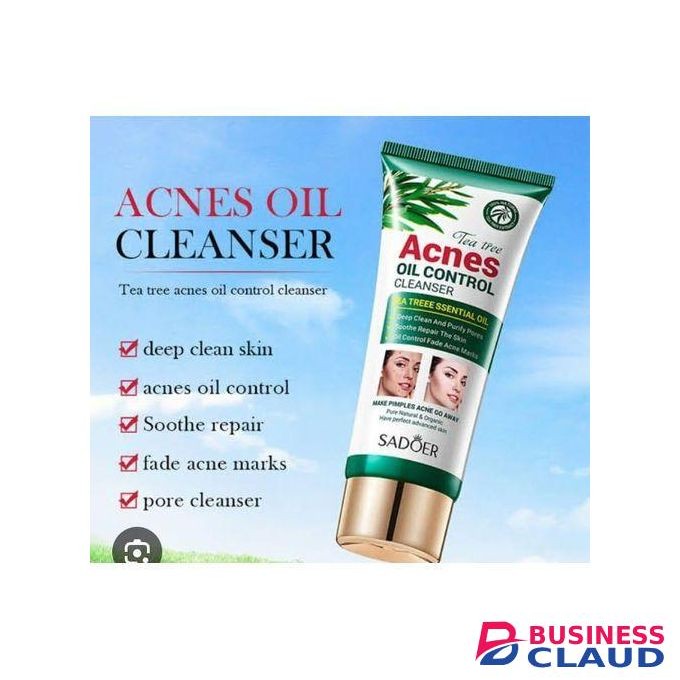 SADOER Tea Tree Acne Remover & Oil Control Cleanser - Deep Cleansing Face Wash for Oily & Acne-Prone Skin